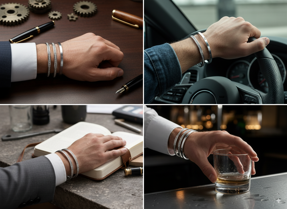Brățări pentru bărbați - stil business și casual